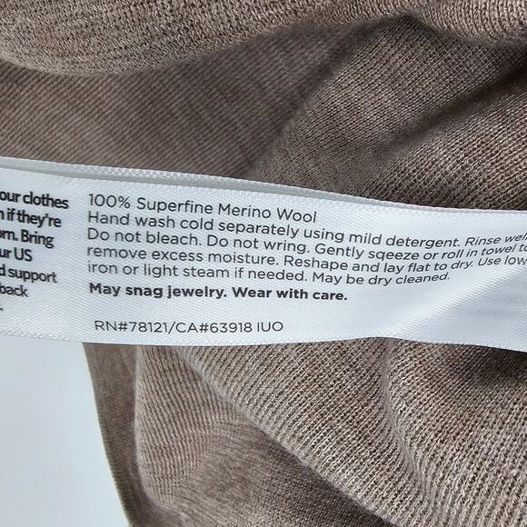 Eileen Fisher Light Brown Knit Cardigan - Picture 4 of 5